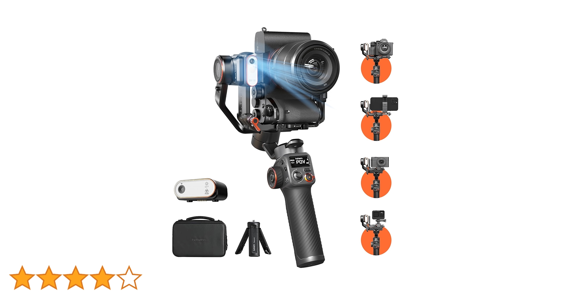 Amazon.co.jp: Hohem MT2 Kit 3軸ジンバル スタビライザー